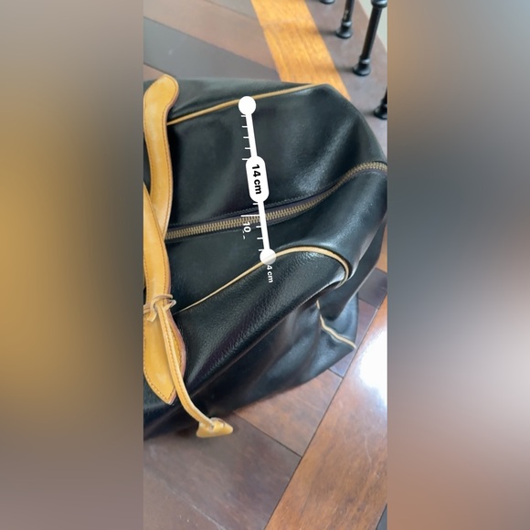 Authentic Vintage HERMES Paris made in France-INDIGO LEATHER TRAV DUFFEL BAG - Picture 14 of 17